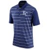 Outstanding Men's Kansas City Royals Nike Royal Dri FIT Stripe Polo