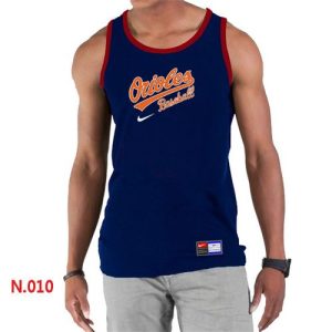 Outstanding Men's Nike Baltimore Orioles Home Practice Tank Top Blue