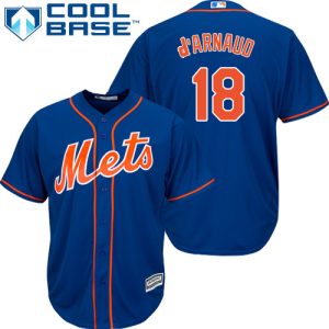 Outstanding Mets #18 Travis d'Arnaud Blue Cool Base Stitched Youth MLB Jersey Limited stock Order now to show your love for your team