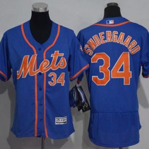 Outstanding Mets #34 Noah Syndergaard Blue Flexbase Authentic Women's Stitched MLB Jersey Collectors this is a must have Add it to your collection by ordering
