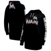 Outstanding Miami Marlins G III 4Her by Carl Banks Women's Extra Innings Pullover Hoodie Black