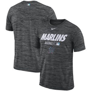 Outstanding Miami Marlins Nike Authentic Collection Velocity Team Issue Performance T Shirt Black