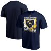 Outstanding Milwaukee Brewers Majestic 2019 Spring Training Cactus League Base on Ball Big & Tall T Shirt Navy