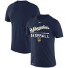 Outstanding Milwaukee Brewers Nike Practice Performance T Shirt Navy