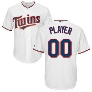 Outstanding Minnesota Twins Majestic Cool Base Custom Jersey White