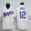 Outstanding Mitchell And Ness Rangers #12 Rougned Odor White Throwback Stitched MLB Jersey