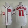 Outstanding Nationals #11 Ryan Zimmerman White Stitched MLB Jersey