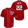 Outstanding Nationals #22 Juan Soto Red New Cool Base Stitched MLB Jersey