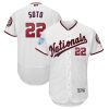 Outstanding Nationals #22 Juan Soto White 2019 Spring Training Flex Base Stitched MLB Jersey