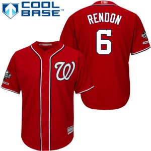 Outstanding Nationals #6 Anthony Rendon Red Cool Base 2019 World Series Champions Stitched Youth MLB Jersey Retailers boost your inventory Order now to meet customer demand
