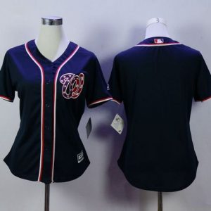 Outstanding Nationals Blank Navy Blue Alternate 2 Women's Stitched MLB Jersey For a short time available Grab yours quickly to own a team jersey