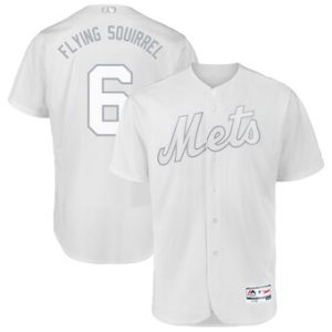Outstanding New York Mets #6 Jeff McNeil Flying Squirrel Majestic 2019 Players' Weekend Flex Base Authentic Player Jersey White