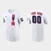 Outstanding New York Mets Custom Men's 2021 MLB All Star Game Wordmark White T Shirt