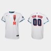 Outstanding New York Mets Custom Youth 2021 MLB All Star Game White Jersey