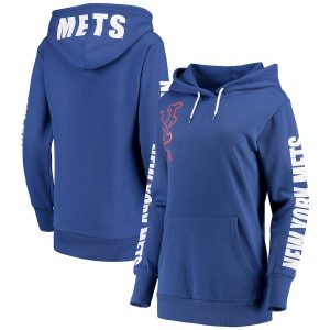 Outstanding New York Mets G III 4Her by Carl Banks Women's 12th Inning Pullover Hoodie Royal