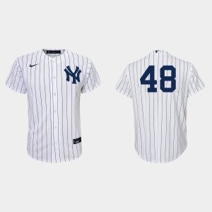 Outstanding New York Yankees #48 Anthony Rizzo Youth Nike White Home Jersey Collectors this is a must have Add it to your collection by ordering