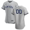 Outstanding New York Yankees Custom Men's Nike Gray Road 2020 Authentic Player MLB Jersey