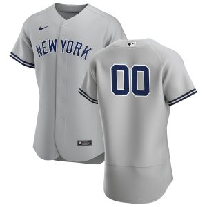 Outstanding New York Yankees Custom Men's Nike Gray Road 2020 Authentic Player MLB Jersey