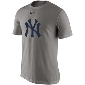 Outstanding New York Yankees Nike Legend Batting Practice Primary Logo Performance T Shirt Gray