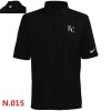 Outstanding Nike Kansas City Royals 2014 Players Performance Polo Black