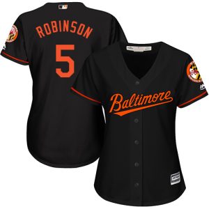 Outstanding Orioles #5 Brooks Robinson Black Alternate Women's Stitched MLB Jersey Retailers boost your inventory Order now to meet customer demand