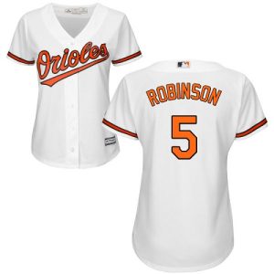 Outstanding Orioles #5 Brooks Robinson White Home Women's Stitched MLB Jersey Sports enthusiasts seize this opportunity Order now to feel the game excitement