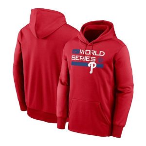 Outstanding Philadelphia Phillies Men's 2022 Red World Series Pullover Hoodie