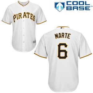 Outstanding Pirates #6 Starling Marte White Cool Base Stitched Youth MLB Jersey Hurry Exclusive offer Place your order immediately for a great jersey