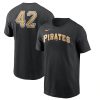 Outstanding Pittsburgh Pirates Nike Jackie Robinson Day Team 42 T Shirt Black Be among the first buyers Order now to enjoy top notch quality