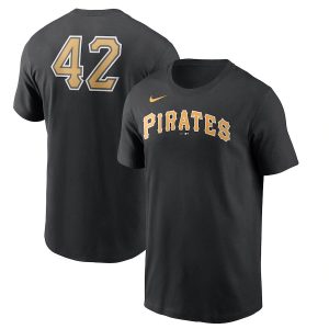 Outstanding Pittsburgh Pirates Nike Jackie Robinson Day Team 42 T Shirt Black Be among the first buyers Order now to enjoy top notch quality