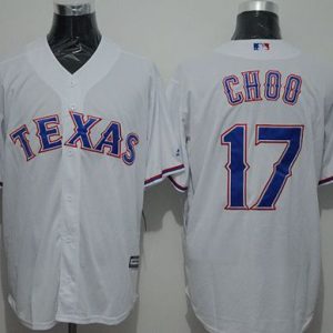 Outstanding Rangers #17 Shin Soo Choo White New Cool Base Stitched MLB Jersey