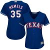 Outstanding Rangers #35 Cole Hamels Blue Alternate Women's Stitched MLB Jersey For a short time available Grab yours quickly to own a team jersey