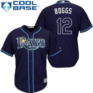 Outstanding Rays #12 Wade Boggs Dark Blue Cool Base Stitched Youth MLB Jersey Sports fans this is your chance Order soon to be part of the action