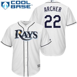 Outstanding Rays #22 Chris Archer White Cool Base Stitched Youth MLB Jersey Sports enthusiasts seize this opportunity Order now to feel the game excitement