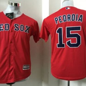 Outstanding Red Sox #15 Dustin Pedroia Red Cool Base Name On Back Stitched Youth MLB Jersey Be among the first buyers Order now to enjoy top notch quality