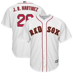 Outstanding Red Sox #28 J. D. Martinez White 2019 Gold Program Cool Base Stitched Youth MLB Jersey Collectors this is a must have Add it to your collection by ordering