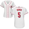 Outstanding Reds #5 Johnny Bench White Home Women's Stitched MLB Jersey Act fast Only a few left Secure yours today