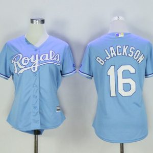 Outstanding Royals #16 Bo Jackson Light Blue Women's Alternate 1 Stitched MLB Jersey Sports fans this is your chance Order soon to be part of the action