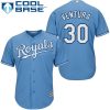 Outstanding Royals #30 Yordano Ventura Light Blue Cool Base Stitched Youth MLB Jersey Hurry Exclusive offer Place your order immediately for a great jersey
