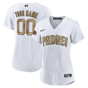 Outstanding San Diego Padres Custom Men's Nike White 2022 MLB All Star Game Replica Jersey