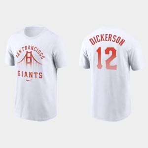 Outstanding San Francisco Giants #12 Alex Dickerson Men's 2021 City Connect Graphic White T shirt Act fast Only a few left Secure yours today
