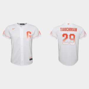 Outstanding San Francisco Giants #29 Mike Tauchman Youth 2021 City Connect White Jersey Sports enthusiasts seize this opportunity Order now to feel the game excitement