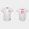 Outstanding San Francisco Giants #41 Wilmer Flores Youth 2021 City Connect White Jersey For a short time available Grab yours quickly to own a team jersey