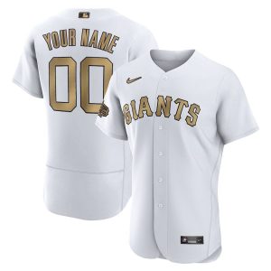 Outstanding San Francisco Giants Custom Men's Nike White 2022 MLB All Star Game Authentic Jersey