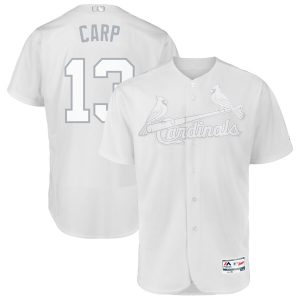 Outstanding St. Louis Cardinals #13 Matt Carpenter Carp Majestic 2019 Players' Weekend Flex Base Authentic Player Jersey White