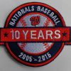 Outstanding Stitched 2015 Washington Nationals MLB 10th Anniversary Years Jersey Sleeve Patch