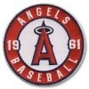 Outstanding Stitched MLB Los Angeles Angels of Anaheim Round Sleeve '1961' Patch (2012)