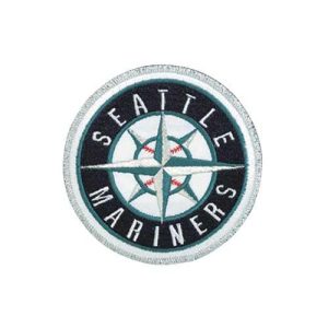 Outstanding Stitched MLB Seattle Mariners Home & Away Sleeve Jersey Patch