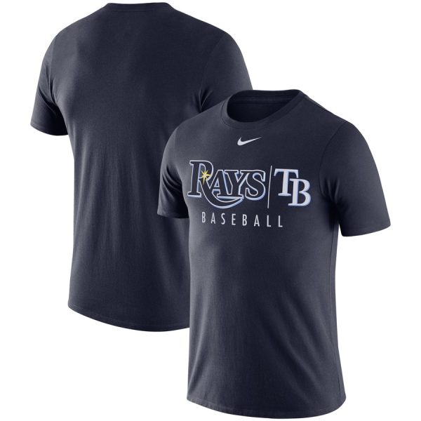 Outstanding Tampa Bay Rays Nike MLB Practice T Shirt Navy