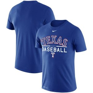 Outstanding Texas Rangers Nike Practice Performance T Shirt Royal